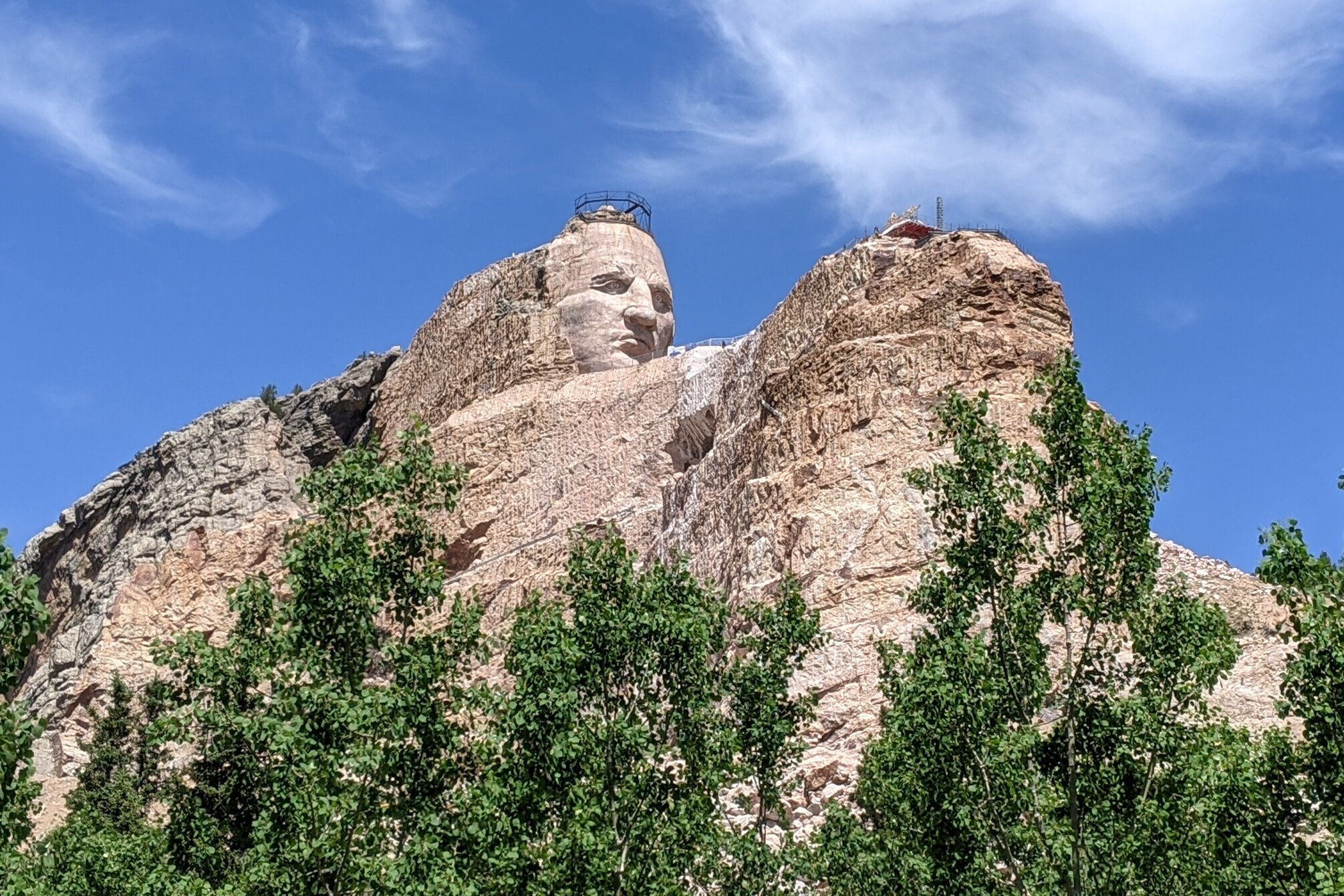 argest mountain carving of the world crazy horse memorial native american hero12