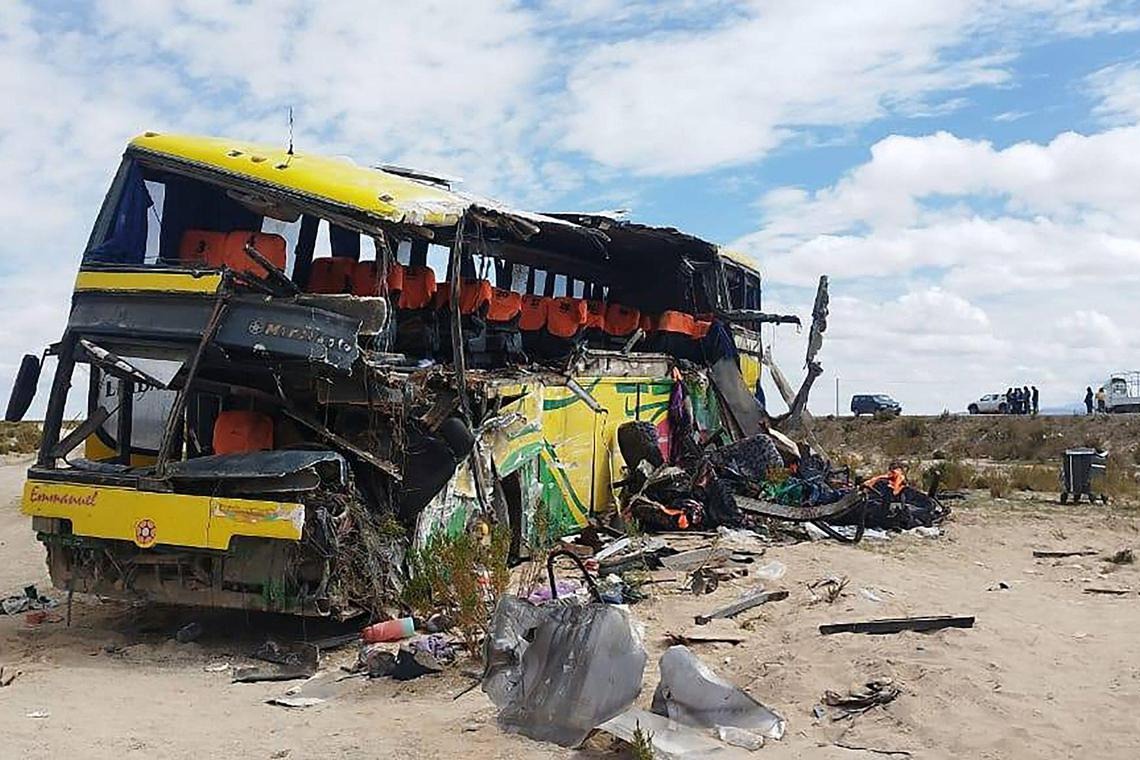 bolivia bus crash 37 people died and more than 30 were injured in a horrific collision between 2 buses
