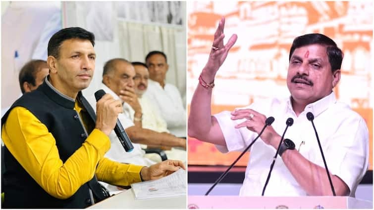 MP ડાંગર કૌભાંડ કેસમાં કોંગ્રેસે ભાજપ પર કર્યા પ્રહારો, જીતુ પટવારીએ CBI તપાસની માંગ કરી 3 mp congress leader jitu patwari demanded cbi inquiry from cm mohan yadav in paddy scam case2