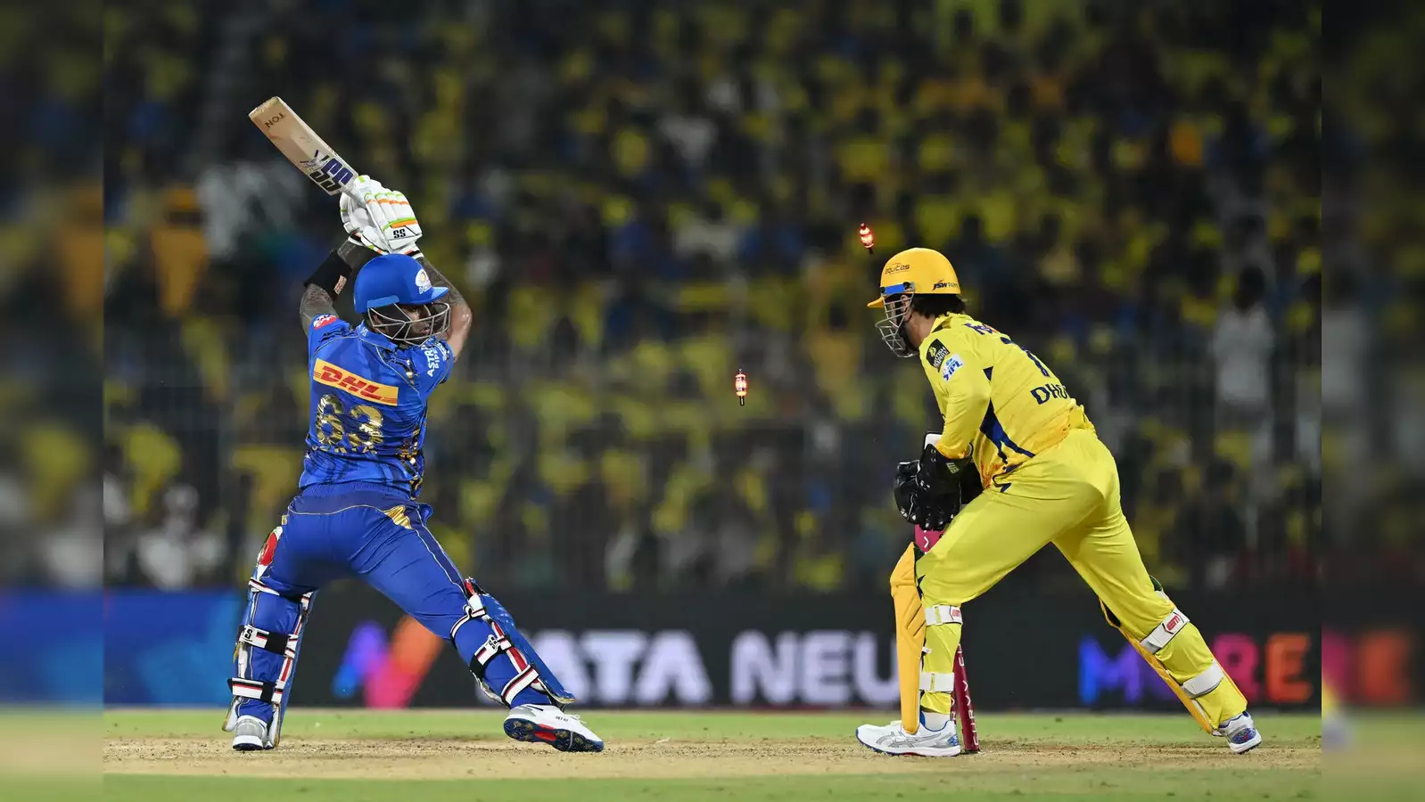 એમએસ ધોનીનું શાનદાર વિકેટકીપિંગ ewr