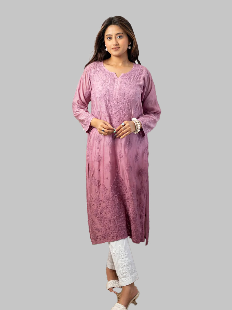 best stylish chikankari kurta set designs for women1