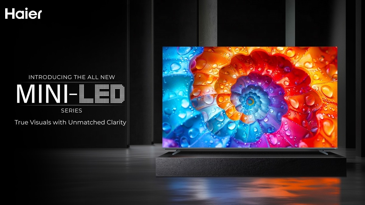 Haierના નવા 4K સ્માર્ટ ટીવી મૉડલ ભારતમાં લૉન્ચ, જબરદસ્ત સાઉન્ડ અને સુપર પિક્ચર ક્વૉલિટી મળશે 3 haier m80f series mini led 4k smart tvs launched in india check price and features