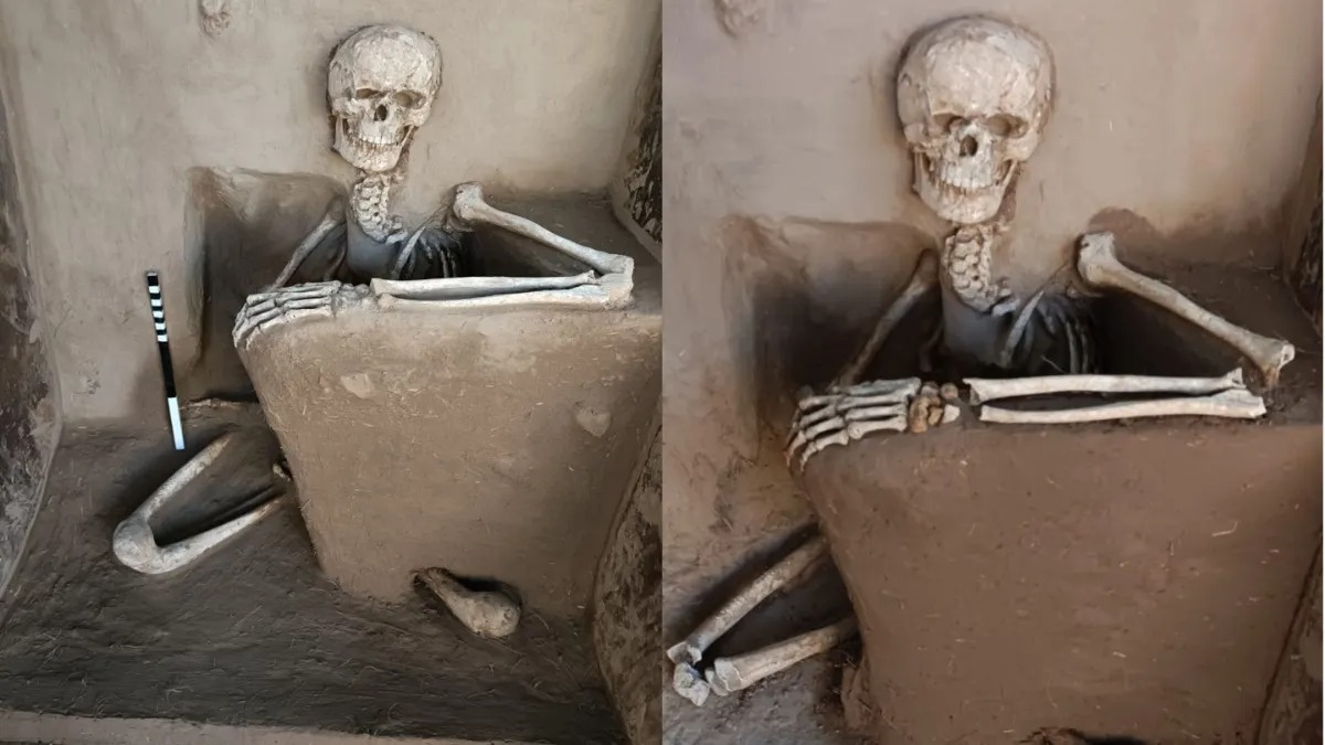 skeleton of saint found in yoga pose mehsana dna reveals 1000 year old