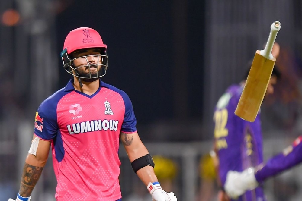 highest score for riyan parag in t20s most expensive over in ipl 2025 moeen ali kkr vs rr stats and record