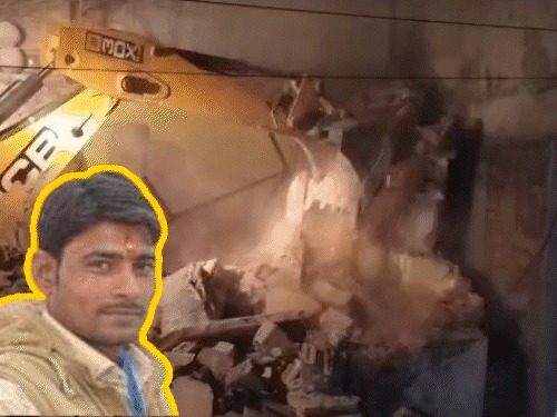 kota violent protests after murder bulldozers action on accused house minister hiralal nagar announces compensation for deceased family2