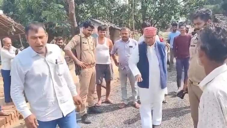 subhaspa mla inspection reprimanded contractor and pwd officials for poor road construction